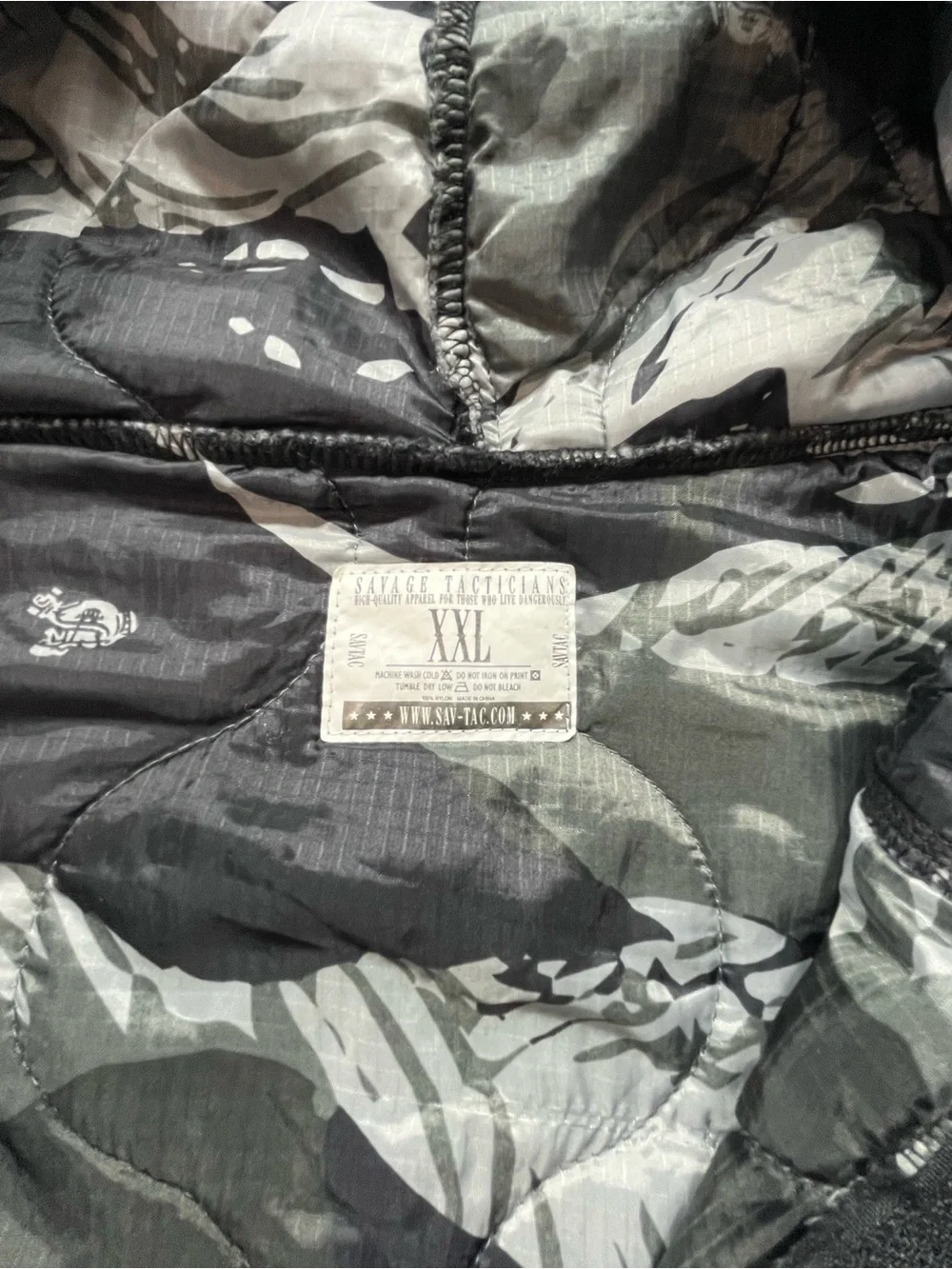 Savage Tacticians Woobie Hoodie Stealth Rhodesian Brushstroke camouflage